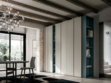 METAL - Sectional wooden wardrobe by Santalucia Mobili - view 3